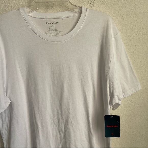 Tommy John Stretch Cotton Basics Short Sleeve Tee T Shirt - Picture 1 of 5